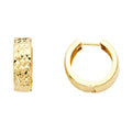 14K Yellow Gold Huggies Earring - ER1064