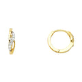 14K Yellow Gold Huggies Earring - ER1087