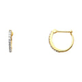 14K Yellow Gold Huggies Earring - ER1093