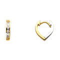 14K Yellow Gold Huggies Earring - ER1094