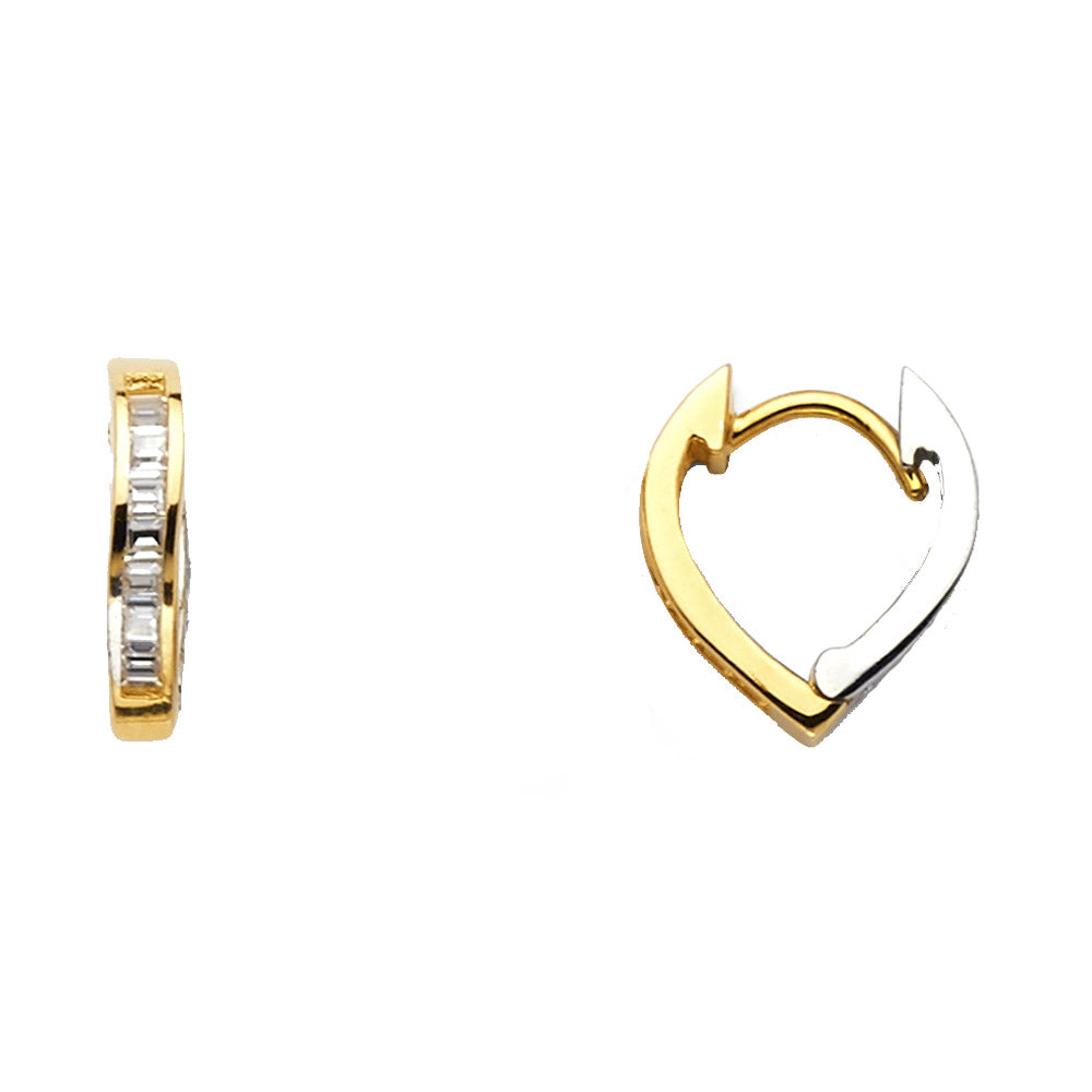 14K Yellow Gold Huggies Earring - ER1094