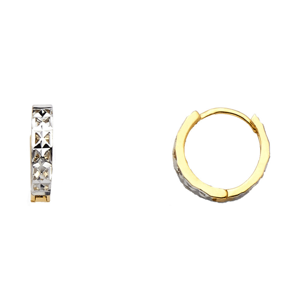 14K Yellow Gold Huggies Earring - ER1096