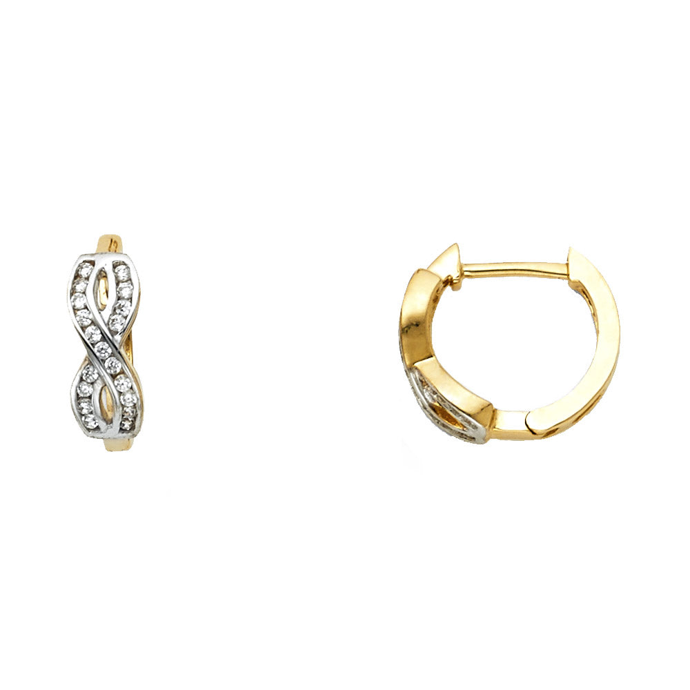 14K Yellow Gold Huggies Earring - ER1098