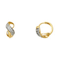 14K Yellow Gold Huggies Earring - ER1100