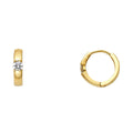 14K Yellow Gold Huggies Earring - ER1104