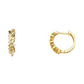 14K Yellow Gold Huggies Earring - ER1107