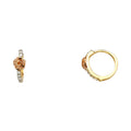 14K Yellow Gold Huggies Earring - ER1113