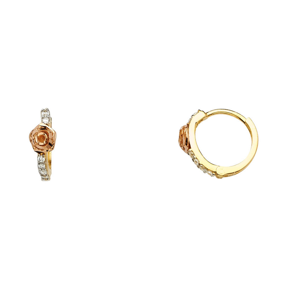 14K Yellow Gold Huggies Earring - ER1113