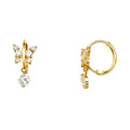 14K Yellow Gold Huggies Earring - ER1116