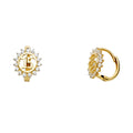 14K Yellow Gold Huggies Earring - ER1119