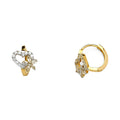 14K Yellow Gold Huggies Earring - ER1120