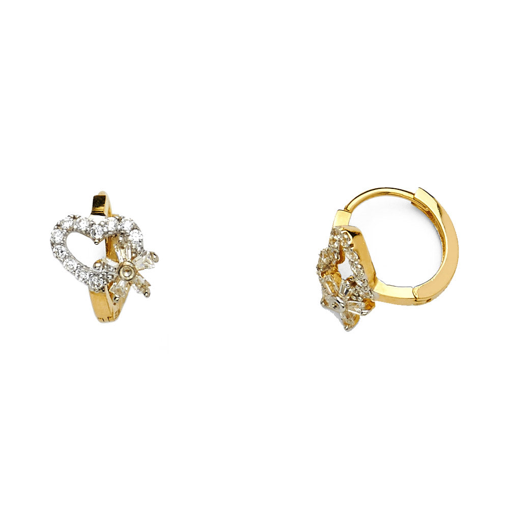 14K Yellow Gold Huggies Earring - ER1120