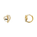 14K Yellow Gold Huggies Earring - ER1121