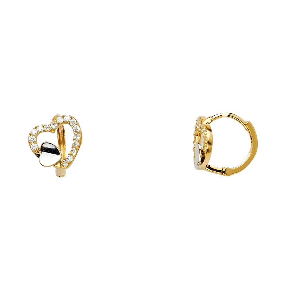 14K Yellow Gold Huggies Earring - ER1121