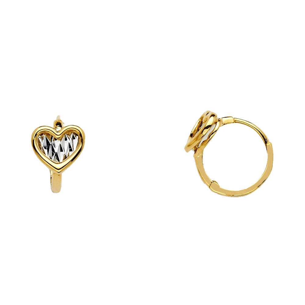 14K Yellow Gold Huggies Earring - ER1122