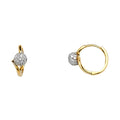 14K Yellow Gold Huggies Earring - ER1124