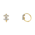 14K Yellow Gold Huggies Earring - ER1126