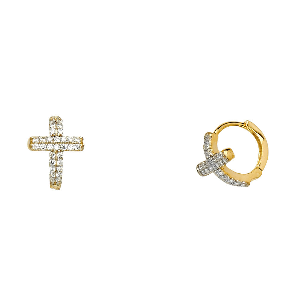 14K Yellow Gold Huggies Earring - ER1127
