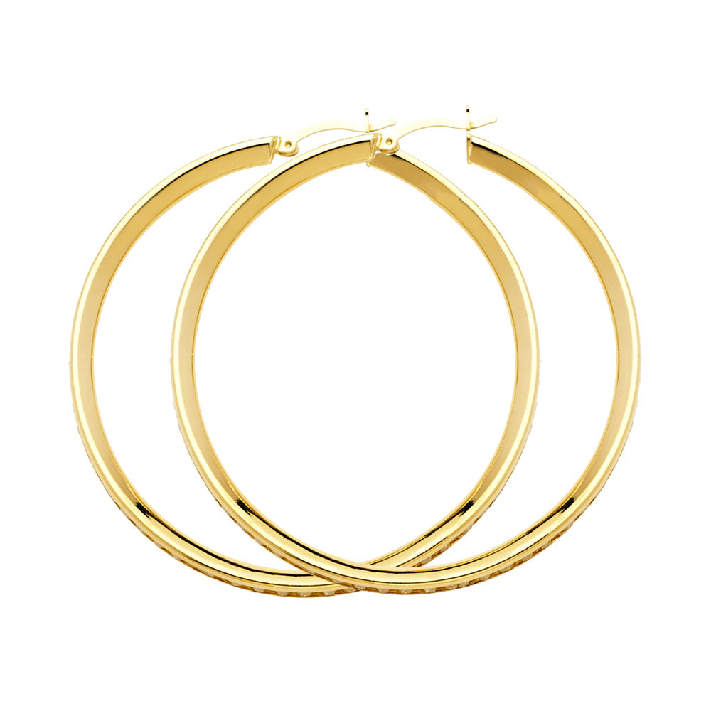 14K Yellow Gold Hoop Earring - ER1130