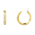 14K Yellow Gold Hoop Earring - ER1133