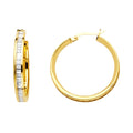 14K Yellow Gold Hoop Earring - ER1135