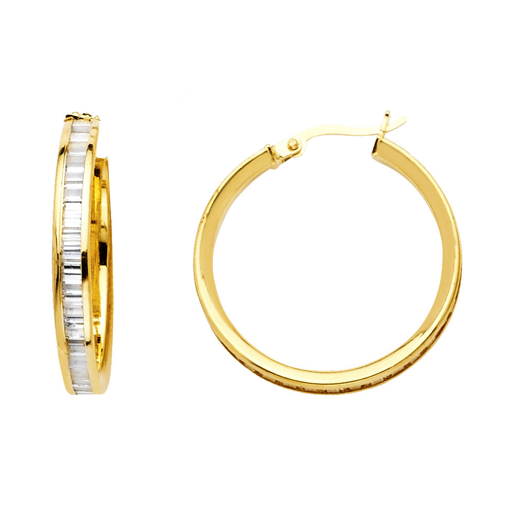 14K Yellow Gold Hoop Earring - ER1135