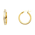 14K Yellow Gold Hoop Earring - ER1136