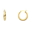 14K Yellow Gold Hoop Earring - ER1137