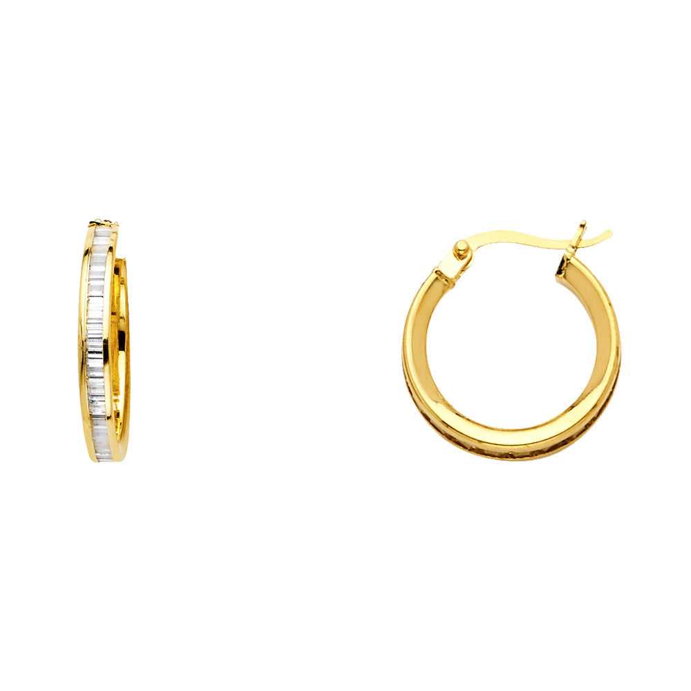 14K Yellow Gold Hoop Earring - ER1137