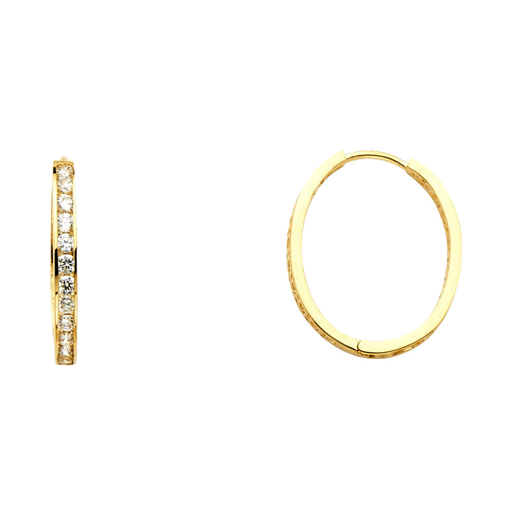 14K Yellow Gold Hoop Earring - ER1139