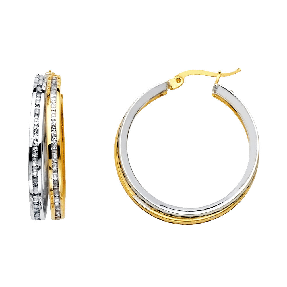 14K Yellow Gold Hoop Earring - ER1140