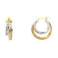 14K Yellow Gold Hoop Earring - ER1142
