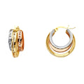 14K Yellow Gold Hoop Earring - ER1143
