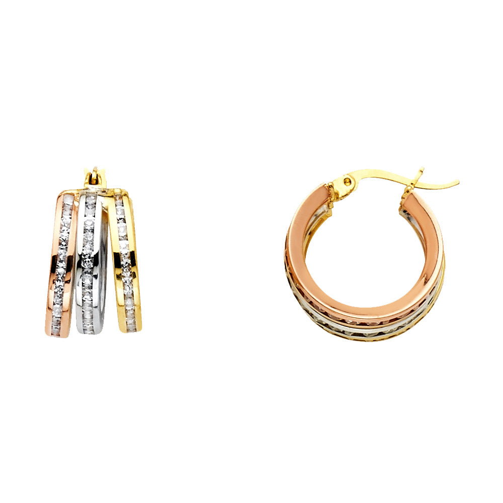 14K Yellow Gold Hoop Earring - ER1145