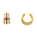 14K Yellow Gold Hoop Earring - ER1146
