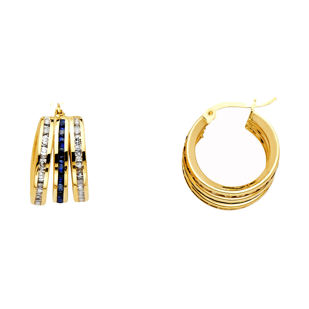 14K Yellow Gold Hoop Earring - ER1147