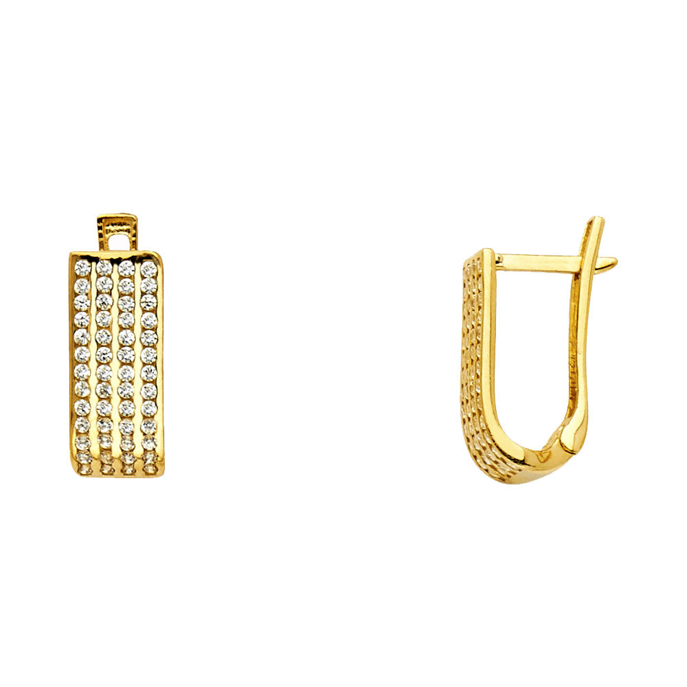 14K Yellow Gold Huggies Earring - ER1151