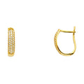 14K Yellow Gold Huggies Earring - ER1153