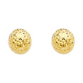 14K Yellow Gold Post Earring with Push Back - ER1156