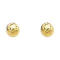 14K Yellow Gold Post Earring with Push Back - ER1157