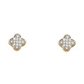 14K Yellow Gold Post Earring with Push Back - ER1168