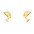 14K Yellow Gold Post Earring with Push Back - ER1181