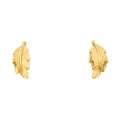 14K Yellow Gold Post Earring with Push Back - ER1182