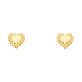 14K Yellow Gold Post Earring with Push Back - ER1188
