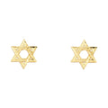 14K Yellow Gold Post Earring with Push Back - ER1193