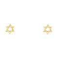 14K Yellow Gold Post Earring with Push Back - ER1194