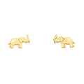 14K Yellow Gold Post Earring with Push Back - ER1204