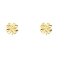 14K Yellow Gold Post Earring with Push Back - ER1213
