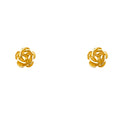 14K Yellow Gold Post Earring with Push Back - ER1214