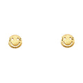14K Yellow Gold Post Earring with Push Back - ER1218